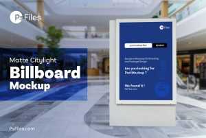 Free Matte Citylight Billboard Mockup PSD - Free PsFiles