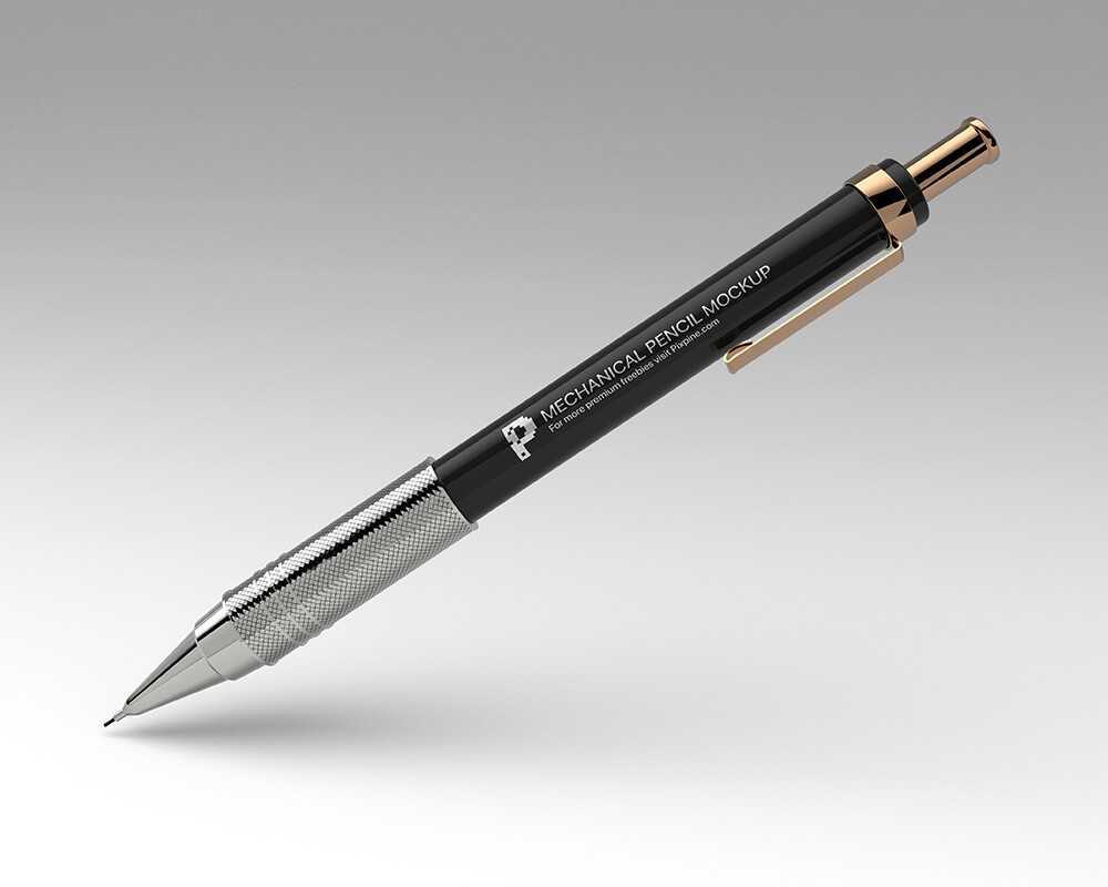 Free Mechanical Pencil Mockup PSD