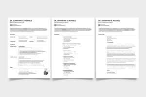 Free Medical Physician CV Resume PSD Template