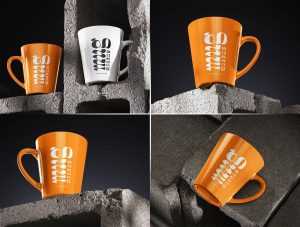 Free Melamine Coffee / Tea Mug Mockup PSD Set