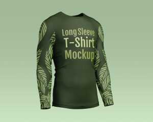 Free Men's Long Sleeve T-Shirt Mockup PSD Set 2026 | PsFiles