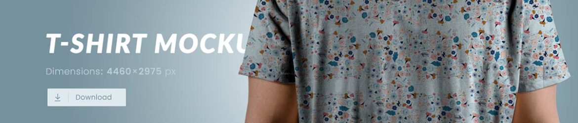 Free Men's Round Neck T-Shirt PSD Mockup