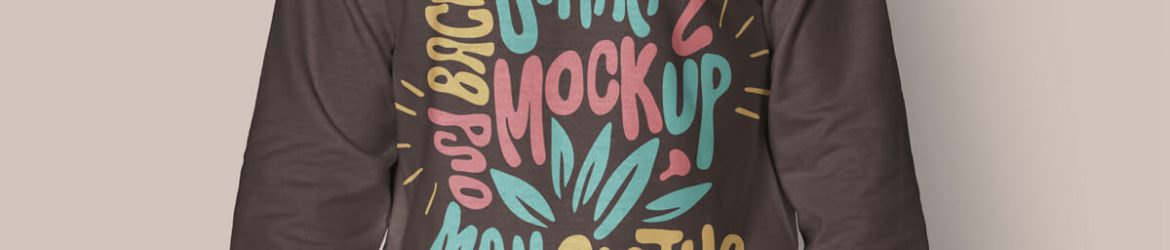 Free Men Sweatshirt Mockup PSD FREE