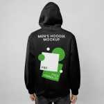 Free Men’s Hoodie Backside Mockup PSD