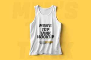 Free Men’s Top Tank Mockup PSD for Apparel Branding