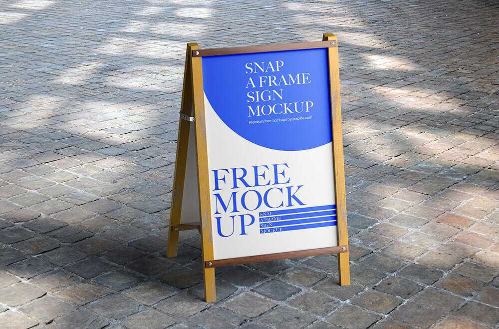 Free Metal A Frame Signboard Mockup PSD – Free PSD Download Free Metal A Frame Signboard Mockup PSD