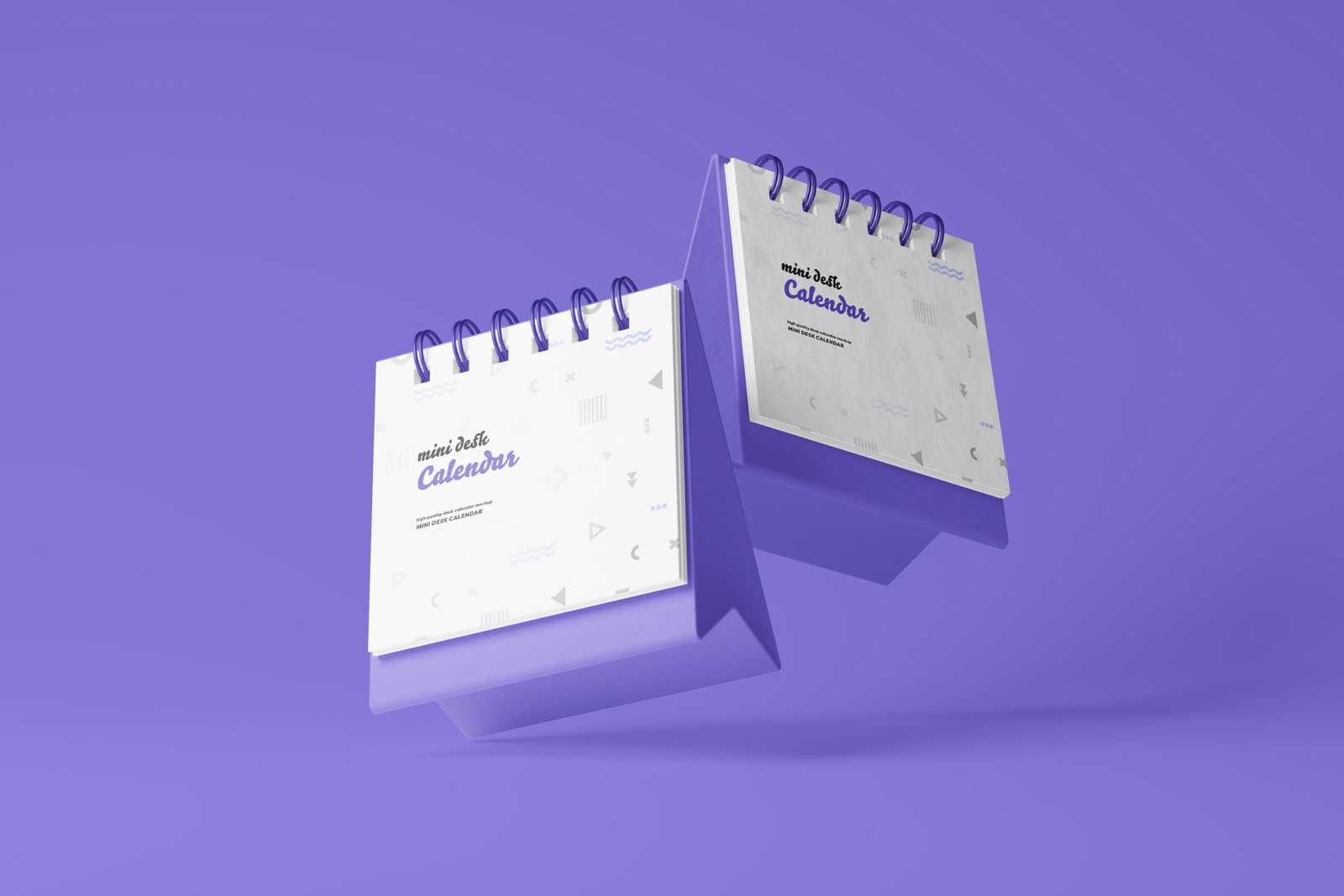 Free Mini Desk Calendar Mockup