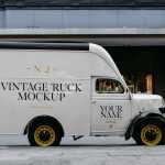 Free Mini Truck PSD Mockup