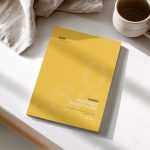 Free Minimal Book Cover Mockup with Natural Light