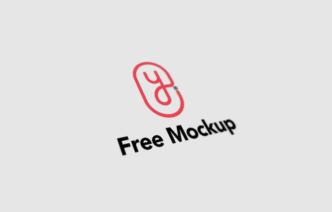Free Minimal Close-Up Logo Mockup PSD Set - Free Mockup PSD Files