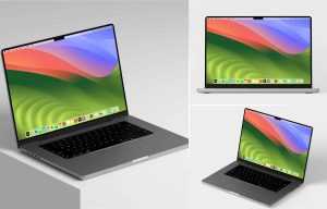 Free Minimal Macbook Pro Mockup PSD set