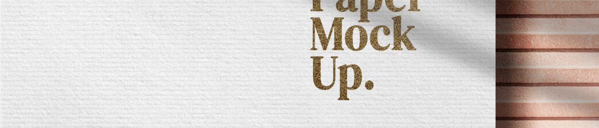 Free Minimalist Paper Print Logo Mockup PSD