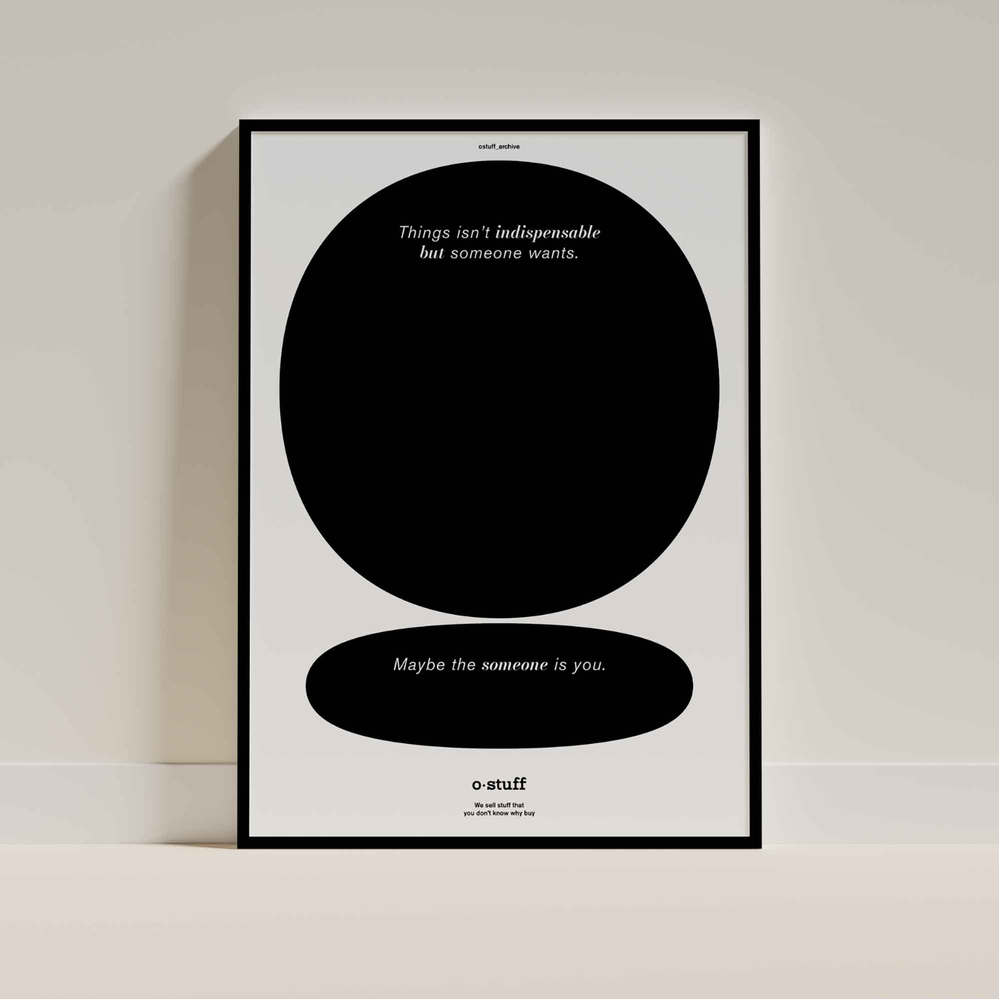 Free Minimalistic Frame Poster Mockup PSD