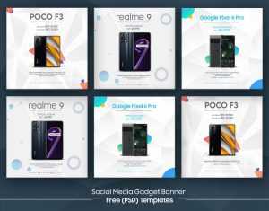 Free Mobile Smartphone Sale Ads Post PSD Templates