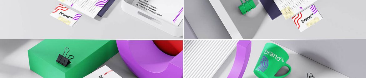Free Modern and Stylish Stationery Branding Mockups PSD PSD