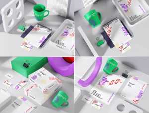 Free Modern and Stylish Stationery Branding Mockups PSD PSD