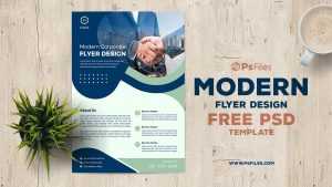 Free Modern Corporate Business Flyer Design PSD Template