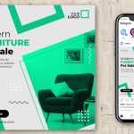 Free Modern Furniture Instagram Post Design PSD Template