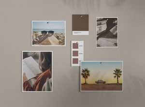 Free Moodboard Mockup PSD