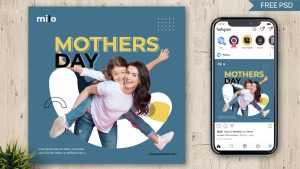 Free Mother's Day 2022 Post Banner Design PSD Template