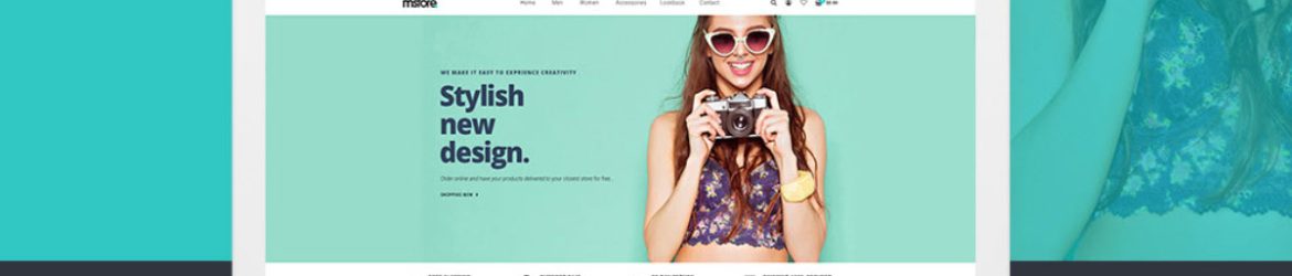 Free MStore Ecommerce Website PSD Template