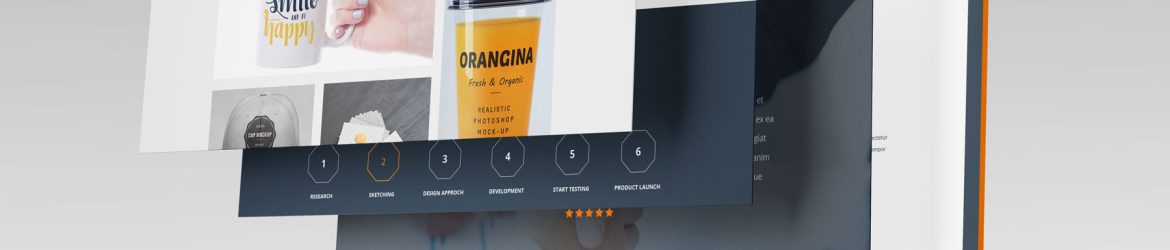 Free Multiple Screens Website Design Mockup PSD