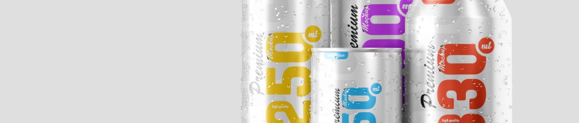 Free Multisize Beer Can Mockup