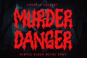 Free Murder Danger — Free Horror Font