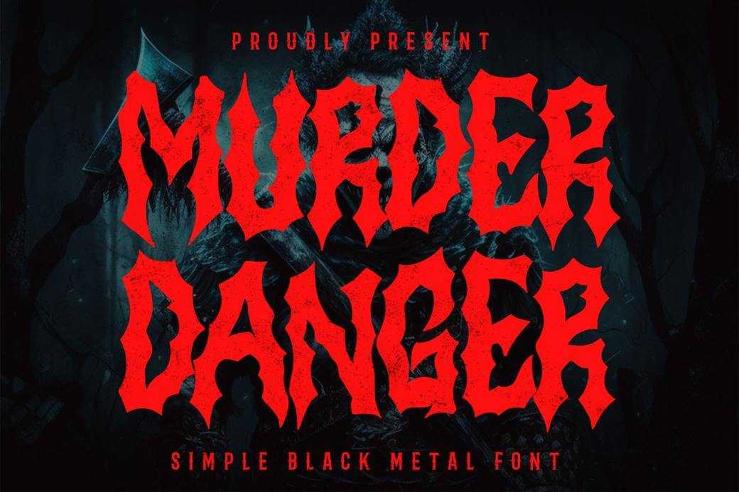 Free Murder Danger — Free Horror Font