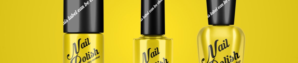 Free Nail Polish Bottle Mockup