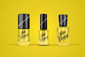 Free Nail Polish Bottle Mockup