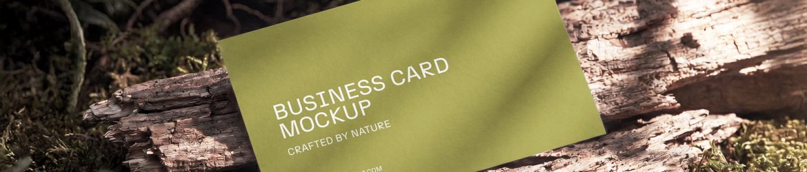 Free Natural Business Card Mockup