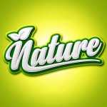 Free Nature 3D Photoshop Text Effect PSD