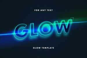 Free Neon Lettering Text Effect PSD