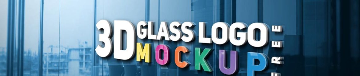 Free New 3D Glass LOGO Mockup PSD - Free PSD Mockups | PsFiles