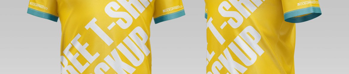 Free New Round Neck Jersey Mockup PSD Set