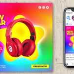 Free New Year Special Gadgets Sale Social Media Banner Design Template - Free PSD Download Free New Year Special Gadgets Sale Social Media Banner Design Template