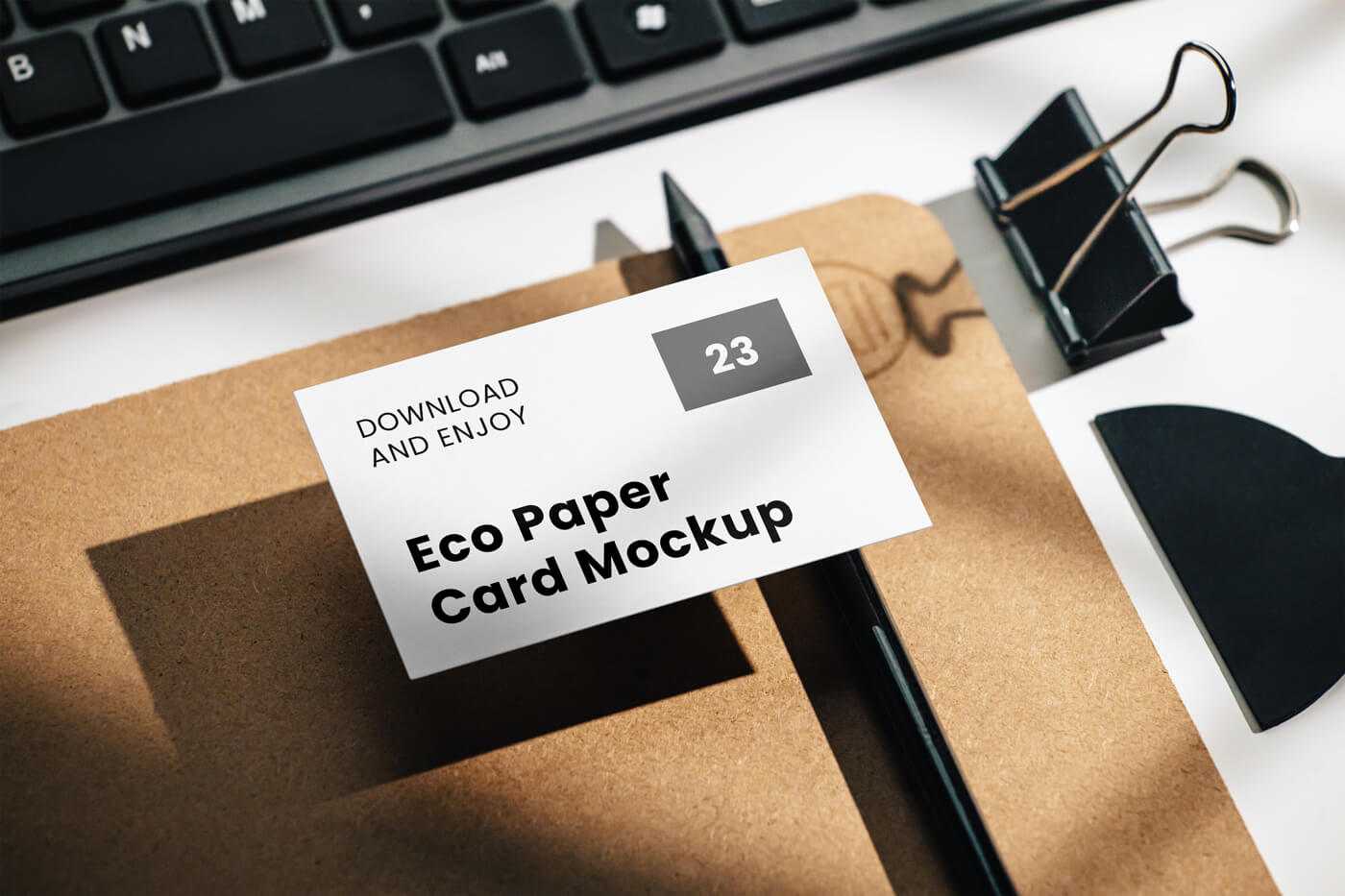 Free Office Business Card Mockup PSD