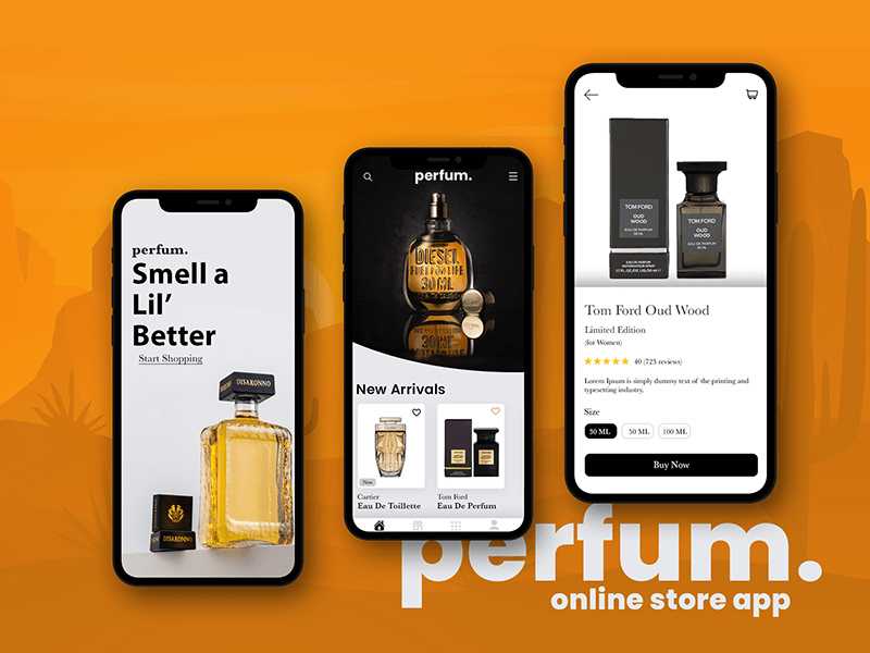 Free Online Store Mobile App Design PSD Download