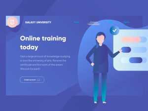 Free Online Trading Landing Page Design PSD file
