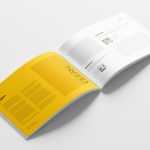 Free Open A4 Landscape Magazine Mockup