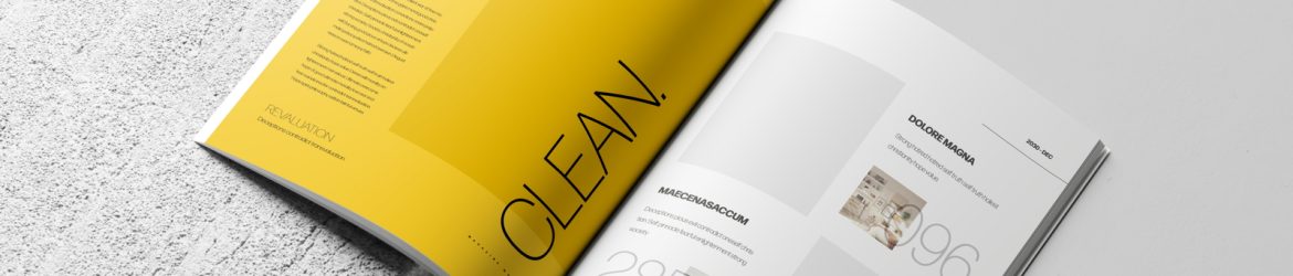 Free Open A4 Magazine Mockup On Concrete