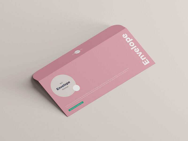 Free Open Flap Envelope Mockup PSD