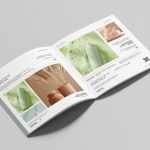 Free Open Square Brochure Mockup