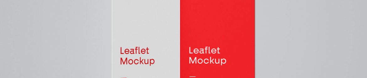 Free Open Two Fold Leaflet Mockup PSD