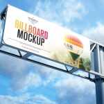 Free Outdoor Advertisement Billboard Mockup PSD
