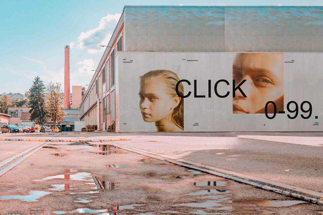 Free Outdoor Advertising Billboard Mockup