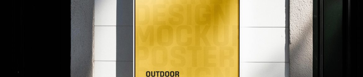Free Outdoor Banner Poster Mockup