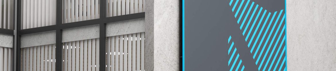 Free Outdoor Building Wall Vertical Billboard Mockup PSD set