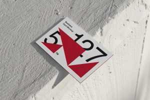 Free Outdoor Business Card Mockup